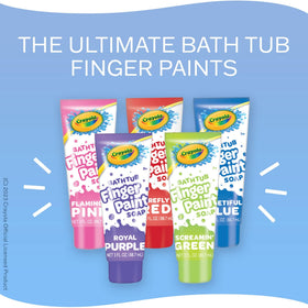 Crayola Taste Beauty red streak creates vibrant tub color moments.