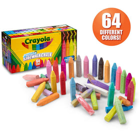 Crayola tie-dye chalk sticks add swirls to sidewalk art