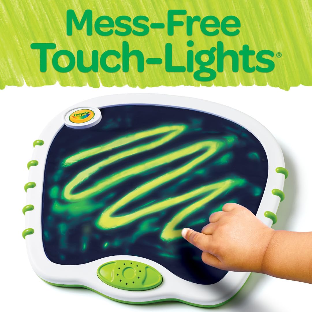 Crayola Toddler Touch Lights Doodle Board six songs inspire doodling.