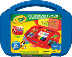 Crayola Ultimate Art Case open tray keeping supplies neatly organized for quick setup