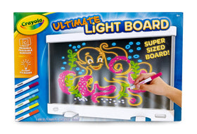 Removable tracing panel on Crayola Light Board for tracing and design
