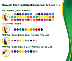 Crayola Ultra Clean markers broad line for easy washing from skin.