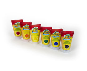 Crayola Washable Finger Paints green bottle promotes safe, washable art for toddlers