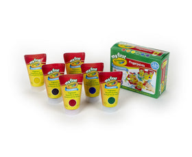 Crayola Washable Finger Paints yellow bottle ideal for vibrant, washable artwork