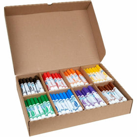 Crayola washable markers easily clean from skin and clothing
