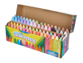 Crayola washable sidewalk chalk ready for hose cleanup after play