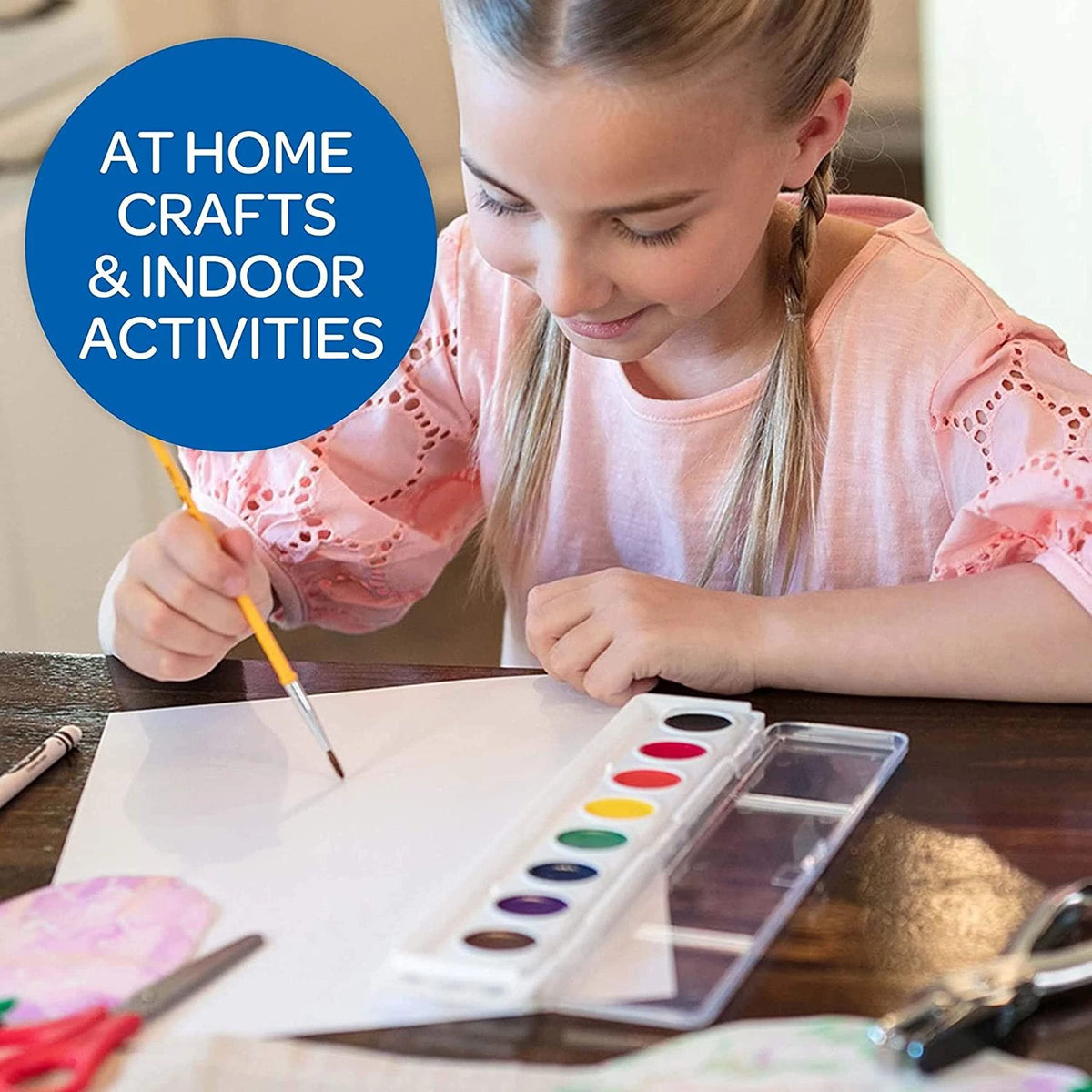 Crayola Washable Watercolor Paints ideal for Easter baskets and spring crafts.
