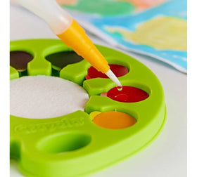 Crayola Watercolor Pop & Paint Palette refillable water brush for portable art on the go.