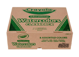 Crayola Watercolors Classpack non-toxic label ensures safe use by kids.