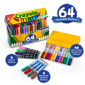 Crayola Window Markers decorate glass and mirrors with colorful designs