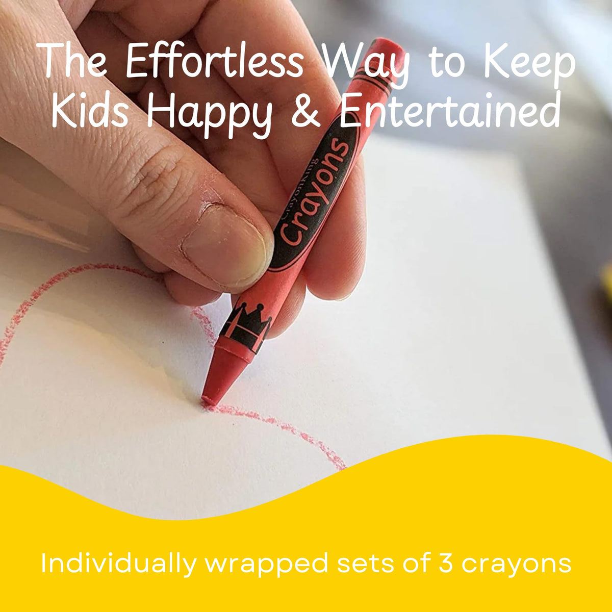 CrayonKing 3-pack crayons ready for party favors and goody bags.