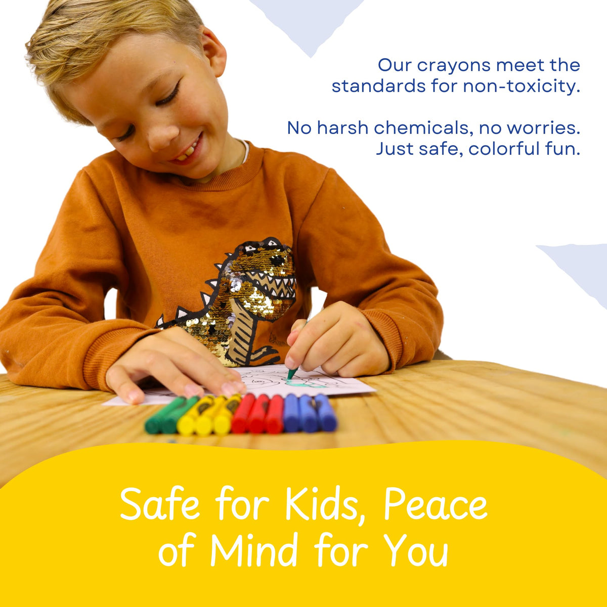 CrayonKing durable paraffin wax crayons designed for lasting use.