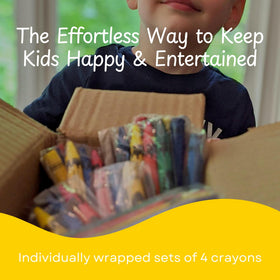 CrayonKing individually wrapped crayons for quick, hygienic sharing