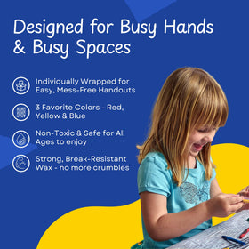 CrayonKing kid-safe non-toxic crayons for safe family art activities.