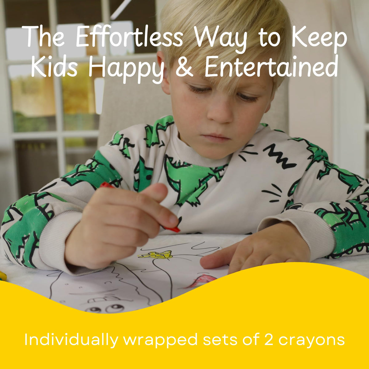 CrayonKing pre-wrapped-crayons enable quick, tidy distribution at events.