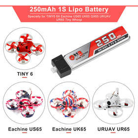 Crazepony 1S battery fits Blade Inductrix and Tiny Whoop drones