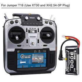 Crazepony 110g weight 2S LiPo battery, side view highlighting compact design
