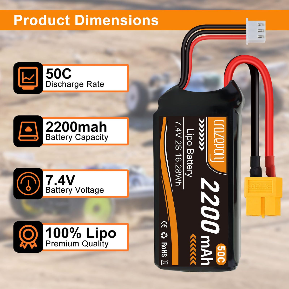 Crazepony LiPo safety and handling guidance for safe charging.