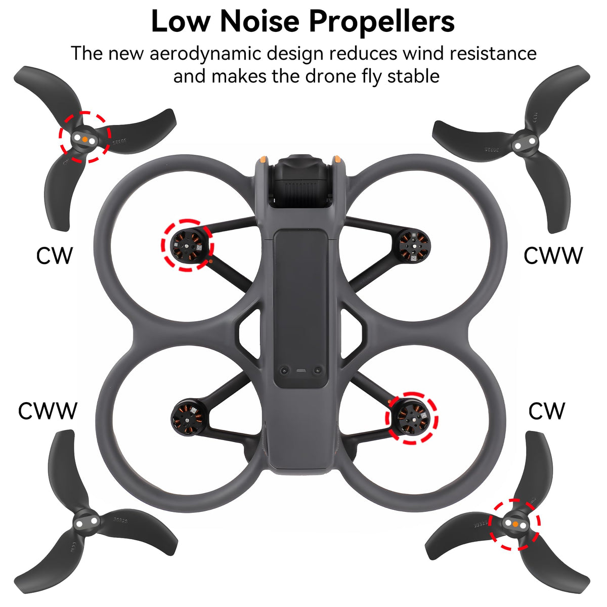 Craznick Avata 2 landing gear increases clearance for safer landings.