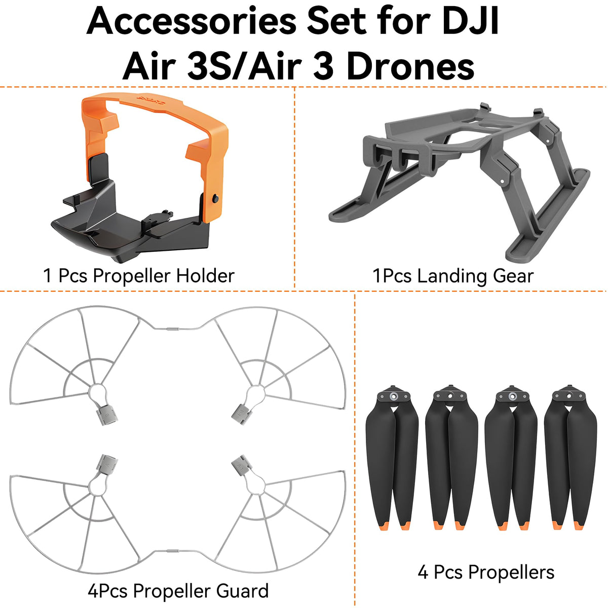 Craznick propeller guards for DJI Air 3S protect rotors from bumps and collisions
