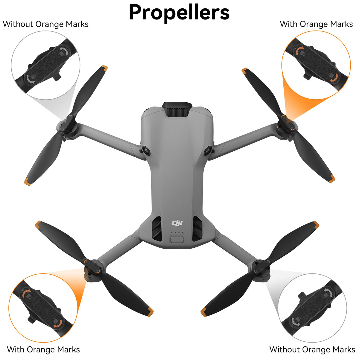 Craznick DJI Mini 5 Pro low-noise blades for quieter operation.