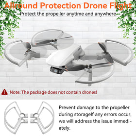 Craznick landing gear extensions raise the drone to avoid debris