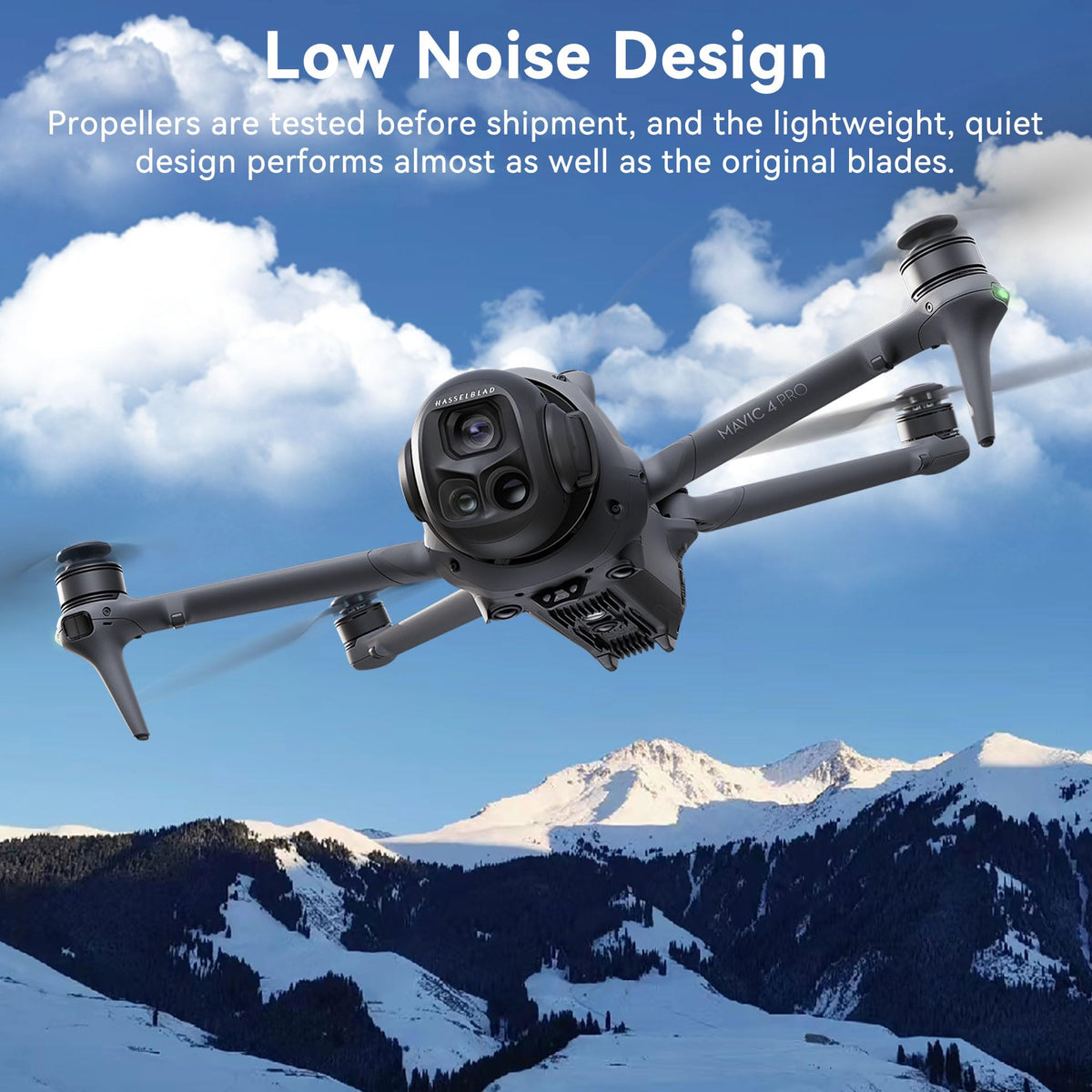 Craznick Mavic 4 Pro blade with aerodynamic design enhances stability during flights.
