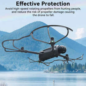 Close-up of Craznick Mavic 4 Pro propeller guard fortress-like protection.