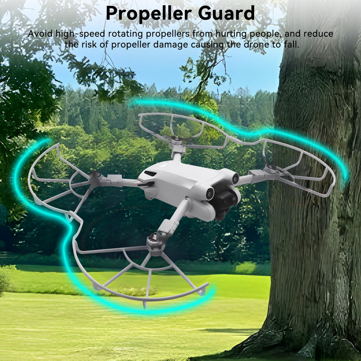 Craznick propeller holder shields bottom of DJI Mini 3 Pro during storage