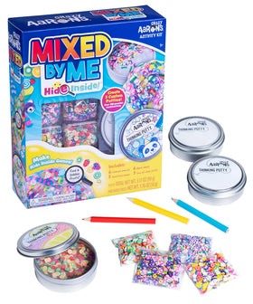 Crazy Aaron's Hide Inside kit: clear Thinking Putty pour for creative play.