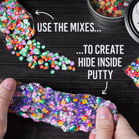 Crazy Aaron's Hide Inside kit: colored pencils for detailing putty designs.
