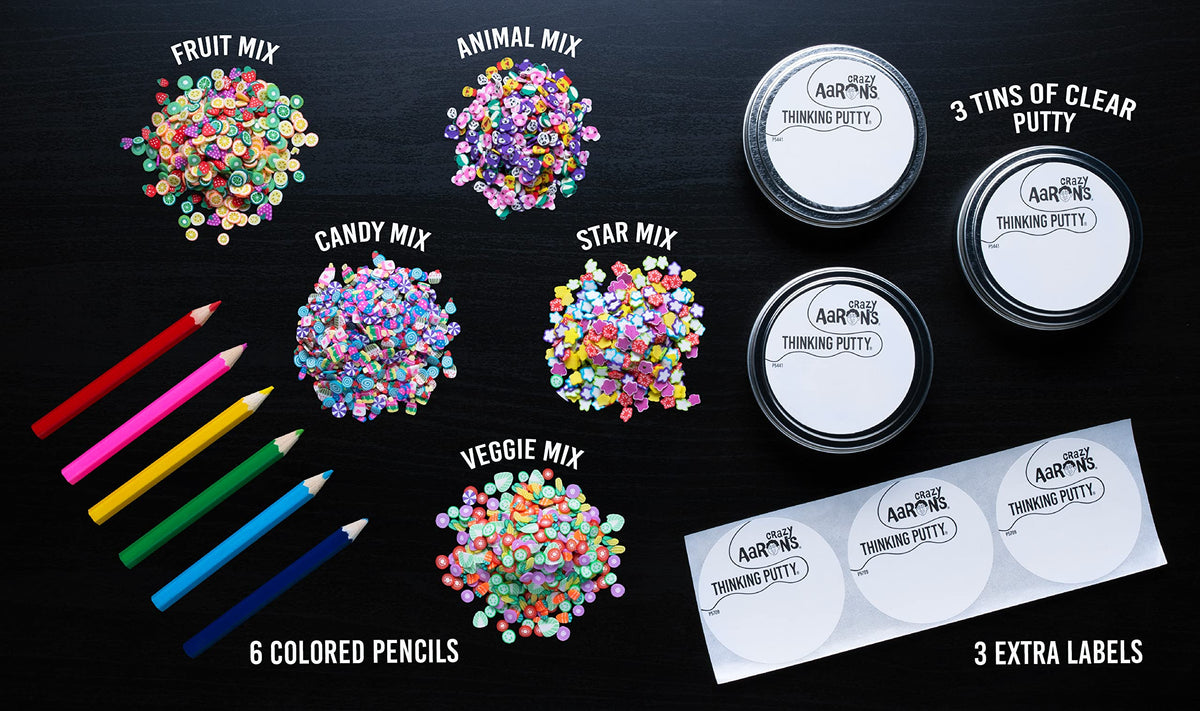 Crazy Aaron's Hide Inside kit: tin labels to organize your creations.