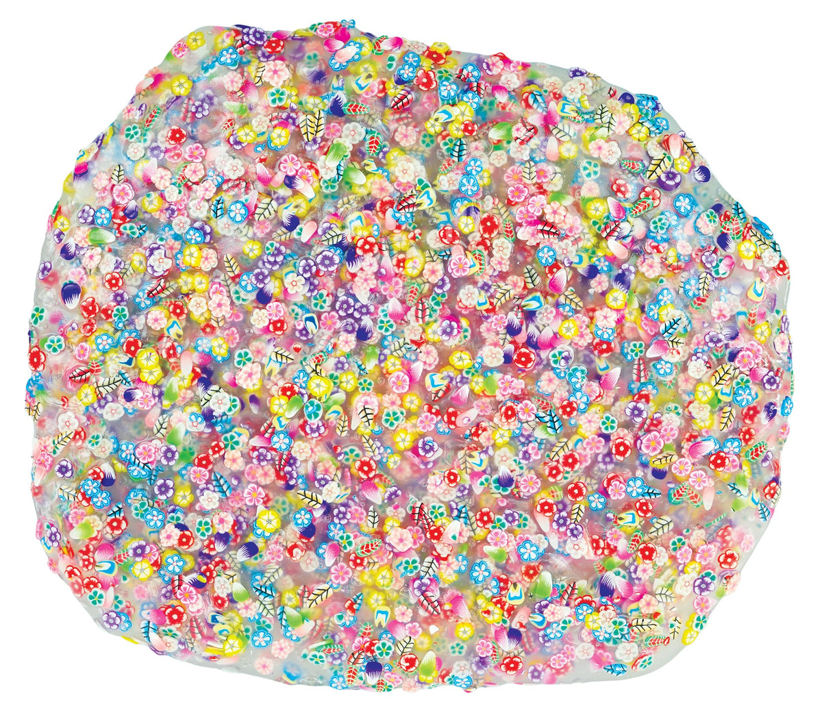 Crazy Aaron's Mega Super Duper Flower Finds garden scene showcases vibrant colors and 1 pound of putty