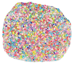 Crazy Aaron's Mega Super Duper Flower Finds garden scene showcases vibrant colors and 1 pound of putty