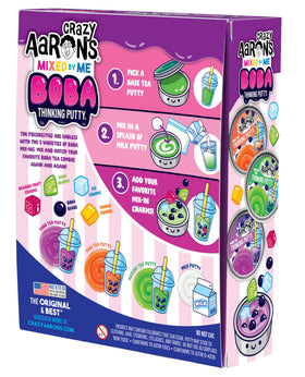 Crazy Aaron's Mixed by Me gift-ready packaging enhances unboxing appeal.