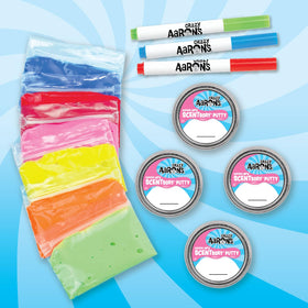 Crazy Aaron's SCENTsory Putty Mashups Birthday Cake scent for festive mash-ups.