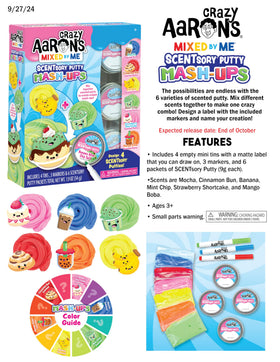 Crazy Aaron's SCENTsory Putty Mashups Mocha scent for tactile focus.