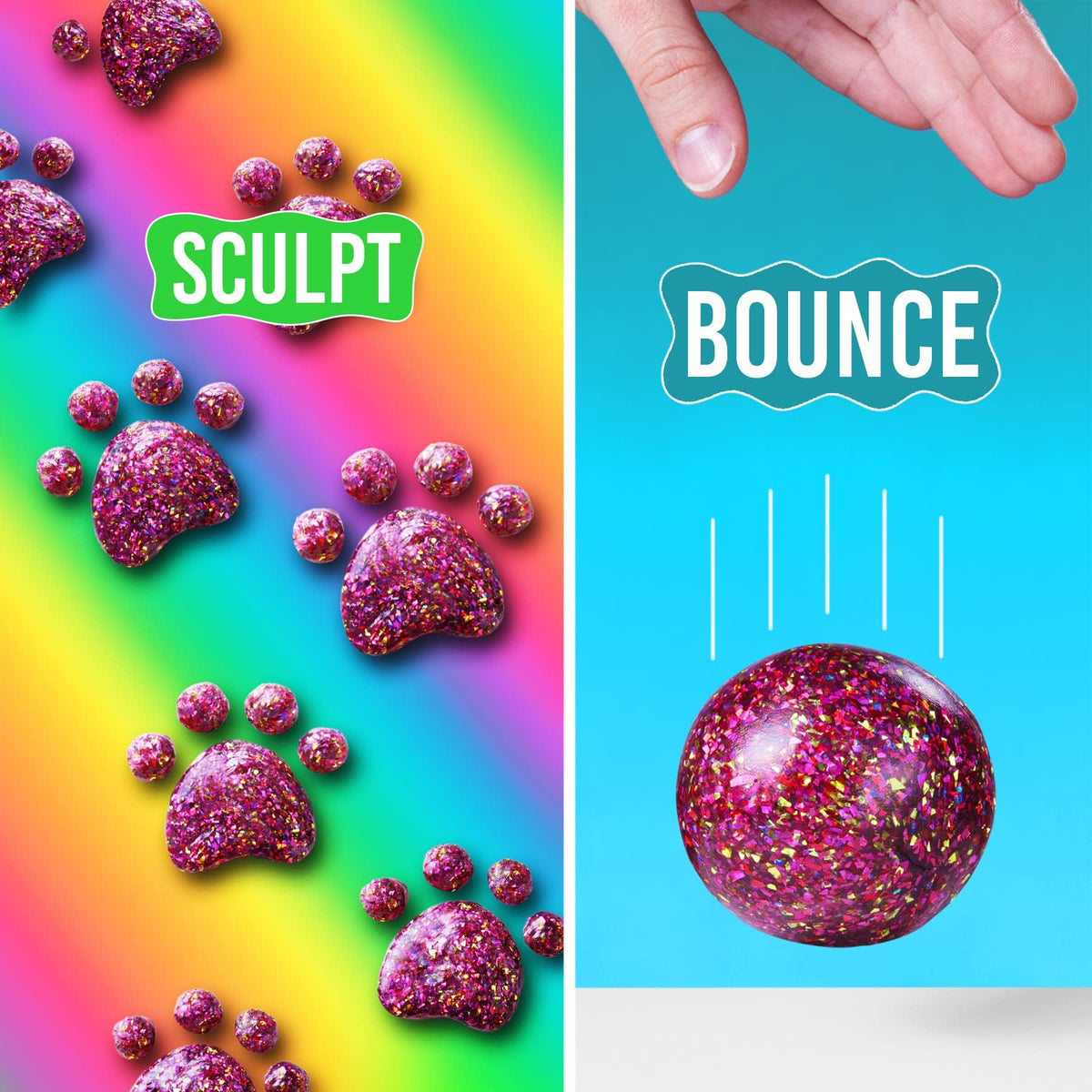 Crazy Aaron's Thinking Putty Curious Kitten stretch and bounce in silicone for tactile engagement