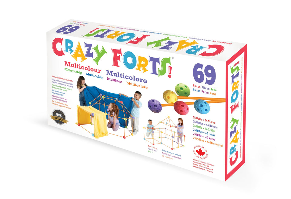 Crazy Forts Everest Toys balls and sticks assembly fuels endless, imaginative play structures