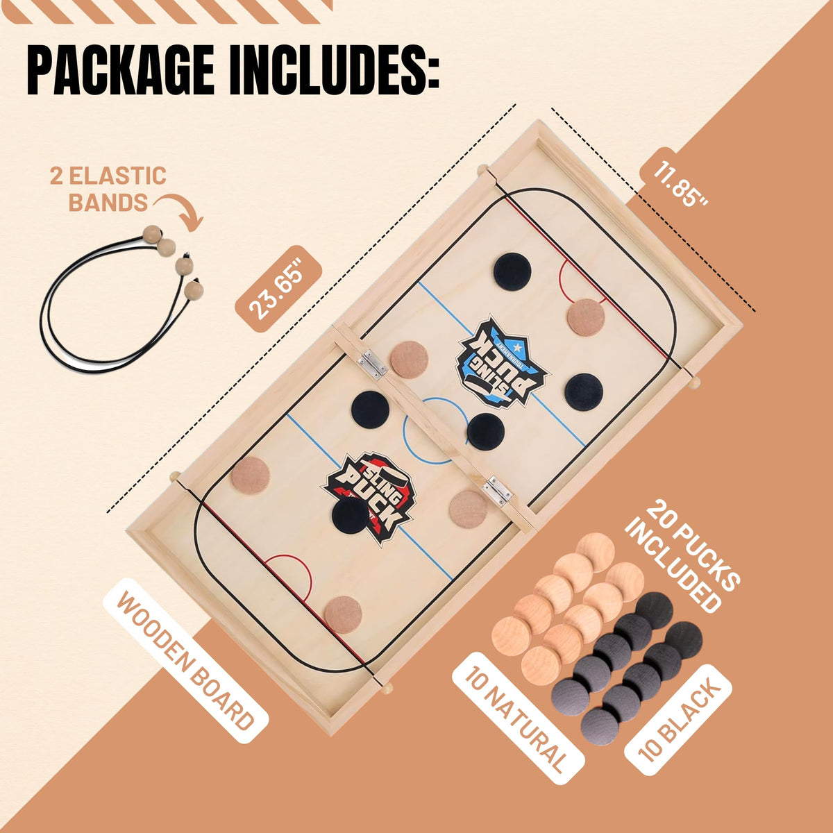 Crazy Games foldable board for easy storage and travel