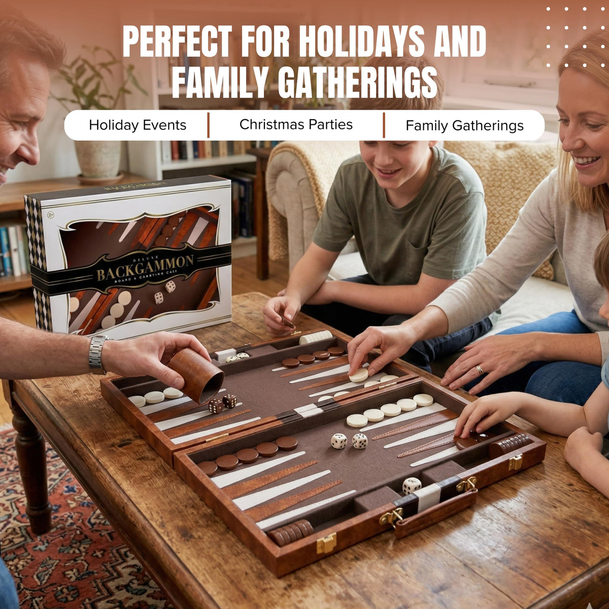 Crazy Games included dice and chips support classic backgammon gameplay