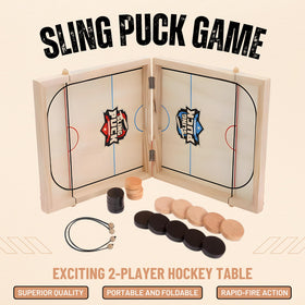 Crazy Games wood-frame 24-inch table hockey with smooth finish