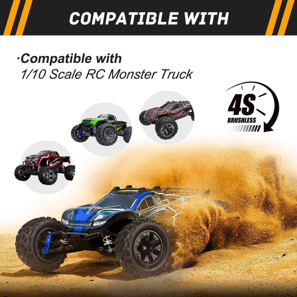 CrazyHobby Arrma Granite compatible tire for enhanced traction on rough terrain.