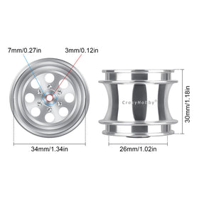 CrazyHobby precision-machined rim bead for reliable tire seating