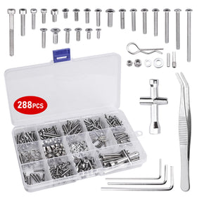 CrazyHobby RC screw kit in transparent box for easy organization.