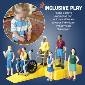 Cre8tive Minds Diverse Abilities classroom-play figures: sized for small hands and cooperative play