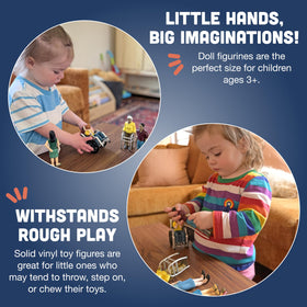 Cre8tive Minds Diverse Abilities eyepatch figures: encourages inclusive storytelling during classroom activities