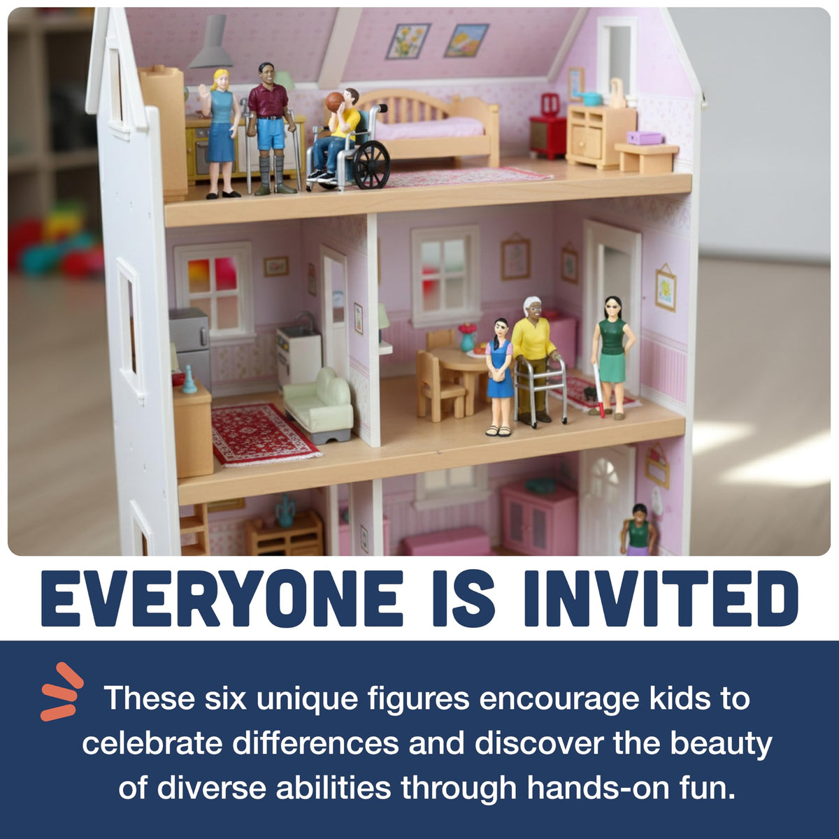 Cre8tive Minds Diverse Abilities five-inch tall figures: friendly companions for storytelling and role-play