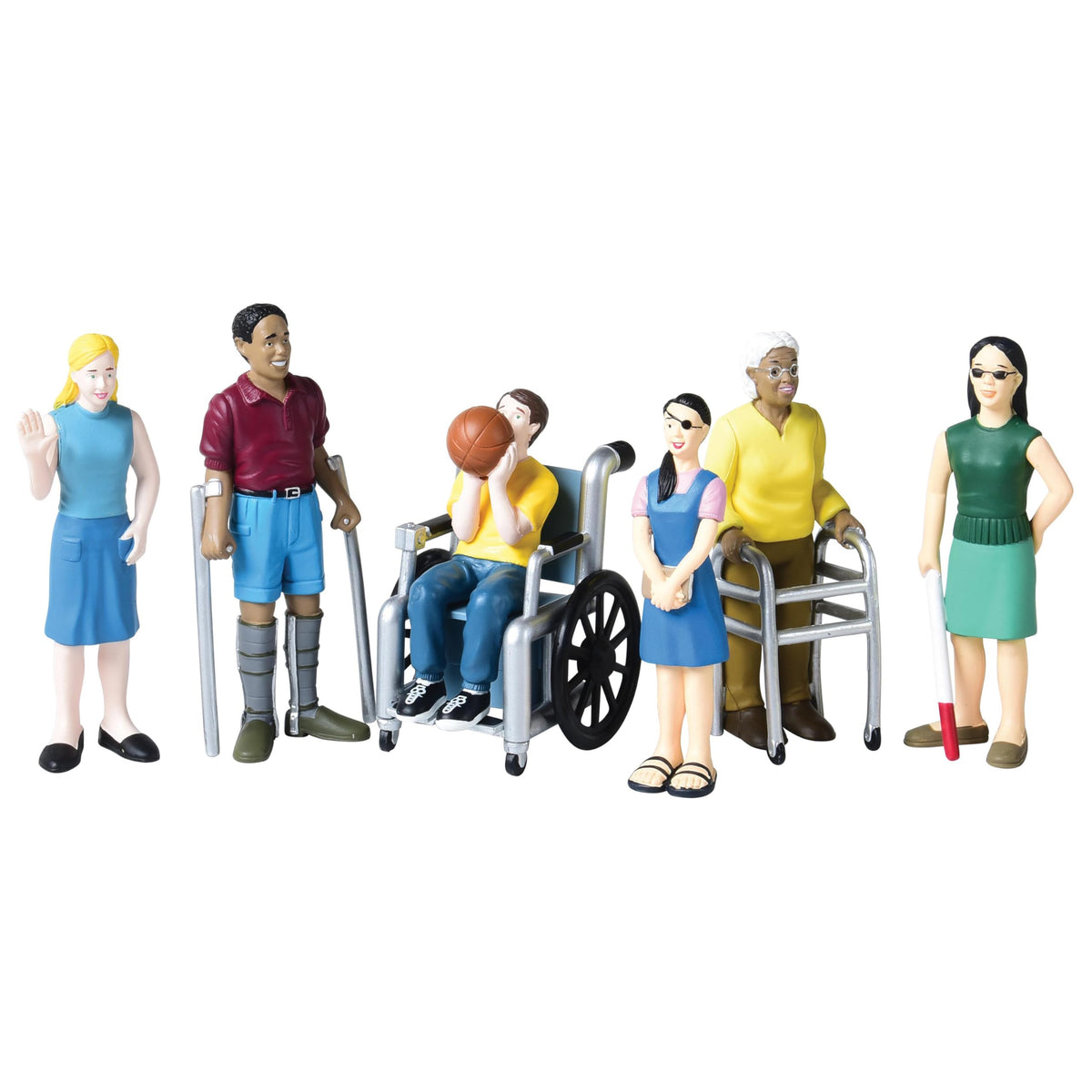 Cre8tive Minds Diverse Abilities wheelchair figures: durable, inclusive play for classroom or home use