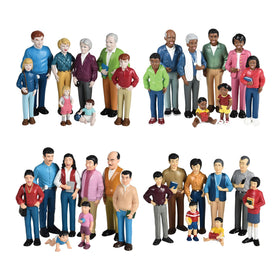 Cre8tive Minds caucasian family figures set for inclusive pretend play.